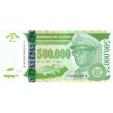 P78 Zaire - 500.000 N. Zaires Year 1996
